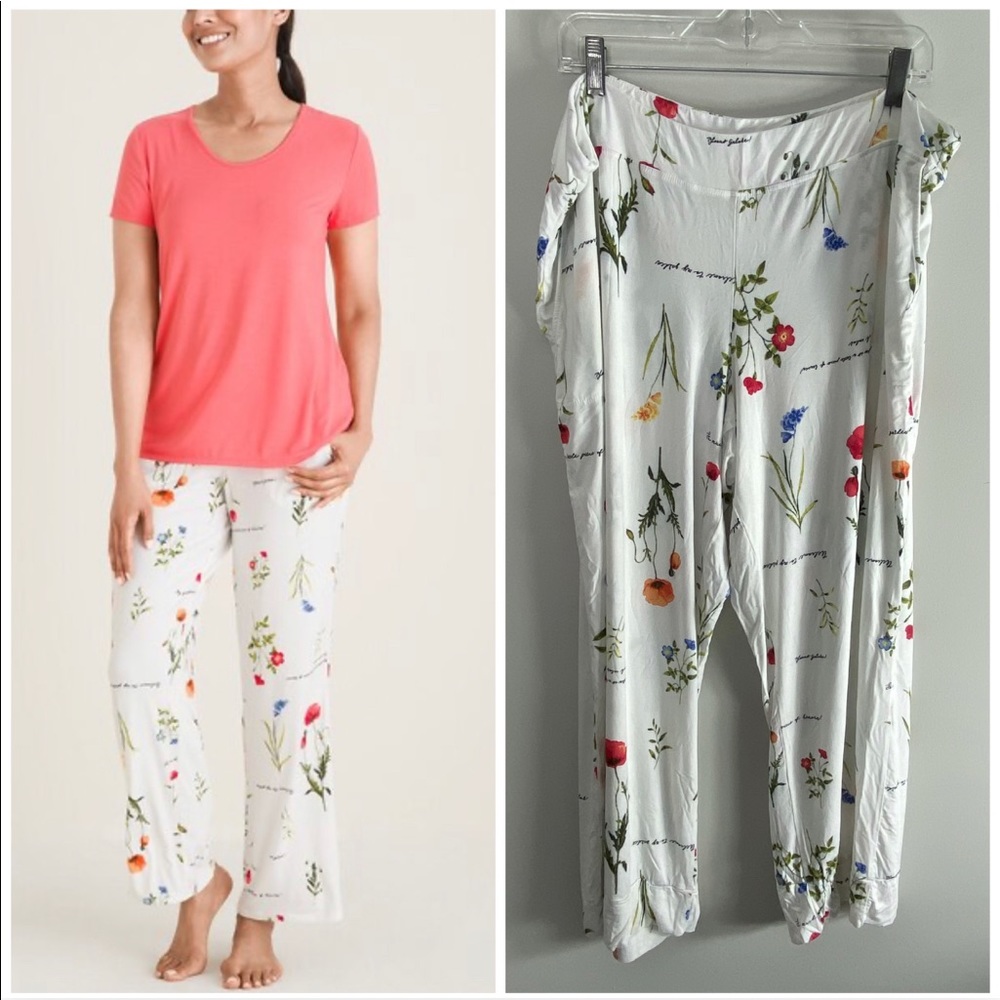 Soma Chicos Cool Nights Pajama Pants Lounge Sleepwear Floral XXL *156